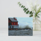 Lake Michigan Postkarte (Stehend Vorderseite)