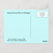 Lake Michigan Postkarte (Rückseite)
