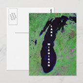 Lake Michigan Postkarte (Vorne/Hinten)