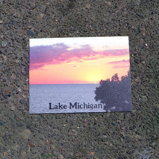 Lake Michigan Postkarte