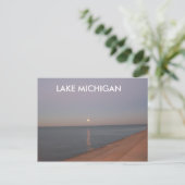 LAKE MICHIGAN POSTKARTE (Stehend Vorderseite)