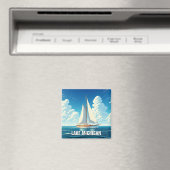 Lake Michigan Sailboat Magnet (In Situ (Geschirrspüler))