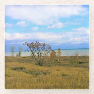 Lake Michigan, Sheboygan, Wisconsin Glasuntersetzer