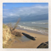 Lake Michigan, Sheboygan, Wisconsin Glasuntersetzer (Vorderseite)