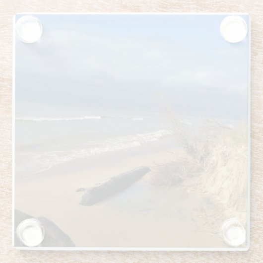 Lake Michigan, Sheboygan, Wisconsin Glasuntersetzer (Rückseite)