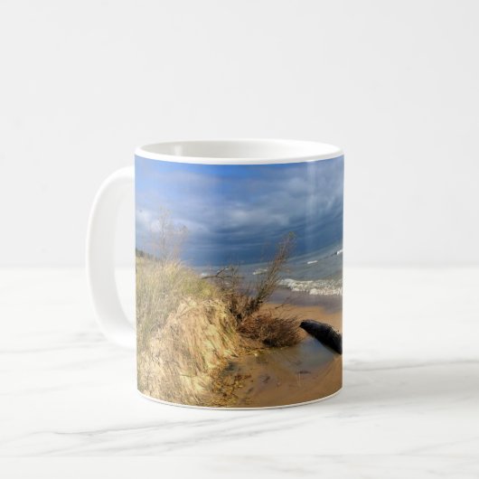 Lake Michigan, Sheboygan, Wisconsin Kaffeetasse (Vorderseite Links)