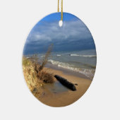 Lake Michigan, Sheboygan, Wisconsin Keramik Ornament (Rechts)