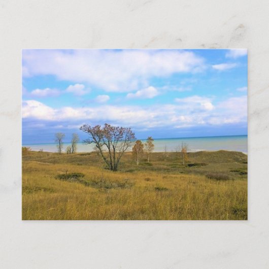 Lake Michigan, Sheboygan, Wisconsin Postkarte (Vorderseite)