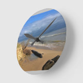 Lake Michigan, Sheboygan, Wisconsin Runde Wanduhr (Winkel)