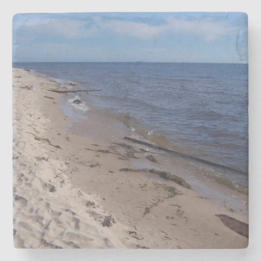 Lake Michigan Shoreline Steinuntersetzer (Vorderseite)