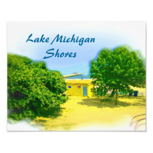 Lake Michigan Shows of Chicago Beach Fotodruck