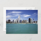 Lake Michigan, Skyline, Reiseziele, Postkarte (Vorne/Hinten)