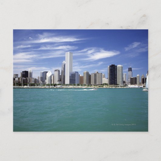 Lake Michigan, Skyline, Reiseziele, Postkarte (Vorderseite)