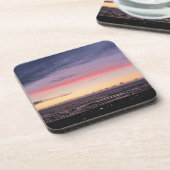 Lake Michigan Sunset Getränkeuntersetzer (Linke Seite)