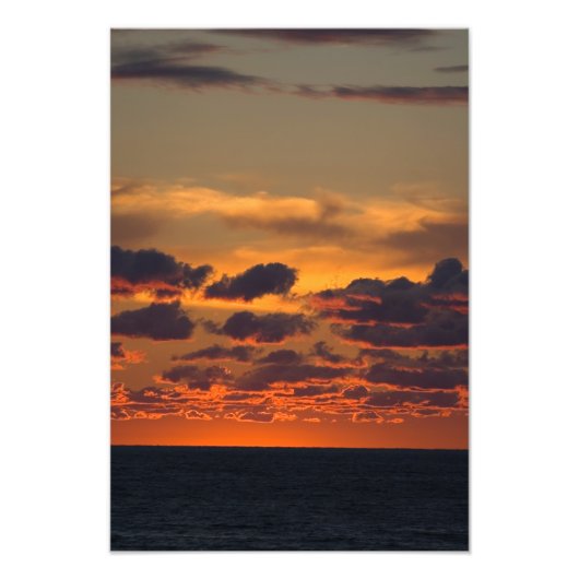 Lake Michigan Sunset, Ludington, Michigan Fotodruck (Vorne)