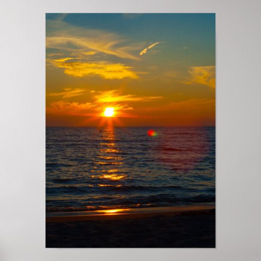 Lake Michigan Sunset, Ludington, Michigan Poster (Vorne)