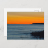 Lake Michigan Sunset, Michigan Postkarte (Vorne/Hinten)