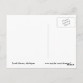 Lake Michigan Sunset Postcard Postkarte (Rückseite)