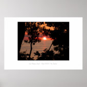 Lake Michigan Sunset Poster (Vorne)