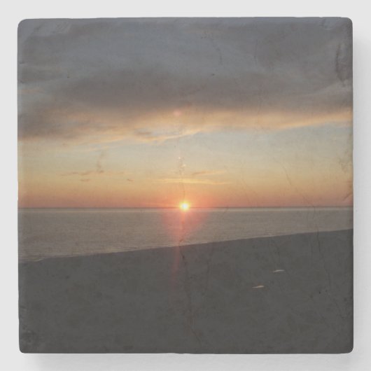 Lake Michigan Sunset Steinuntersetzer (Vorderseite)