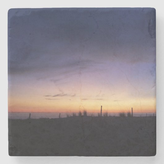 Lake Michigan Sunset Steinuntersetzer (Vorderseite)