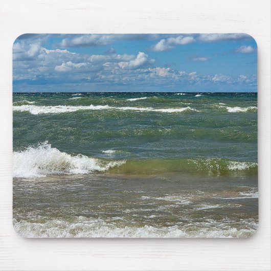 Lake Michigan Surf Mousepad (Vorne)