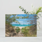 Lake Michigan Tranquility Einladung (Stehend Vorderseite)