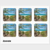 Lake Michigan Tranquility Quadratischer Aufkleber (Blatt)