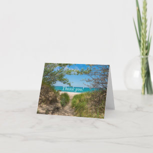 Lake Michigan Tranquility Thank You Card Dankeskarte