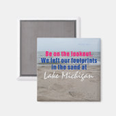 Lake Michigan Travel Kühlschrankmagnet (Vorderseite/Rückseite)