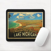 Lake Michigan Vintag Mousepad (Mit Mouse)