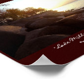 "Lake Mille lacs Sunset" Poster (Ecke)
