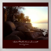 "Lake Mille lacs Sunset" Poster (Vorne)