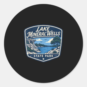 Lake Mineral Wells State Park Outdoor Natur Runder Aufkleber