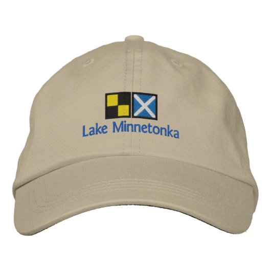 Lake Minnetonka Hat Bestickte Kappe (Vorderseite)