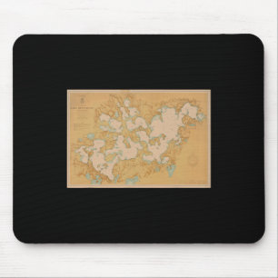 Lake Minnetonka Karte T-Shirt Mousepad
