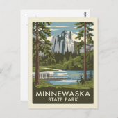 Lake Minnewaska Staat Park Postkarte (Vorne/Hinten)