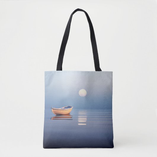 Lake Mist Moon Leicht ruhig Friedlich Tasche (Vorderseite)