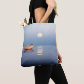 Lake Mist Moon Leicht ruhig Friedlich Tasche (Von Nahem)