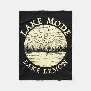 Lake Mode Lake Lemon Camping Indiana Camper Famili Fleecedecke