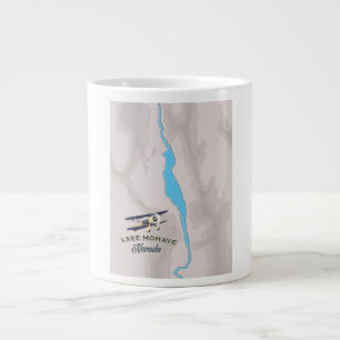 Lake Mohave Nevada Karte Jumbo-Tasse
