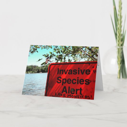 "LAKE MONSTERS!" Brunnen-Karte Karte (Vorderseite)