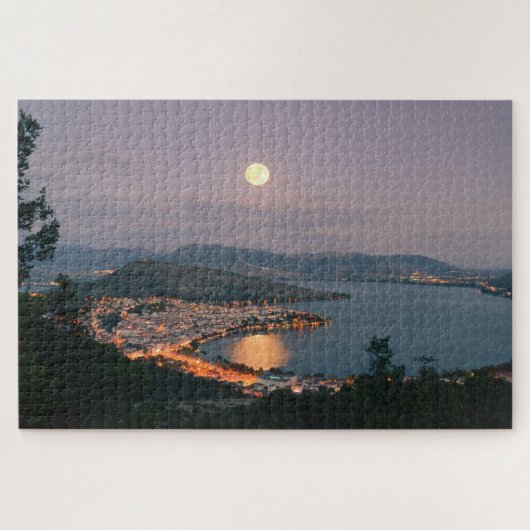 Lake Moon Kastoria Griechenland Jigsaw Puzzle (Horizontal)