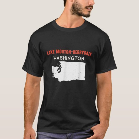 Lake Morton Berrydale Washington USA Staat Amerika T-Shirt (Vorderseite)