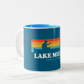 Lake Murray South Carolina Canoe Zweifarbige Tasse (Vorderseite Links)