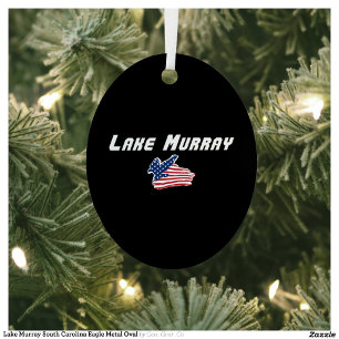Lake Murray South Carolina Eagle Metall-Oval Ornament Aus Metall