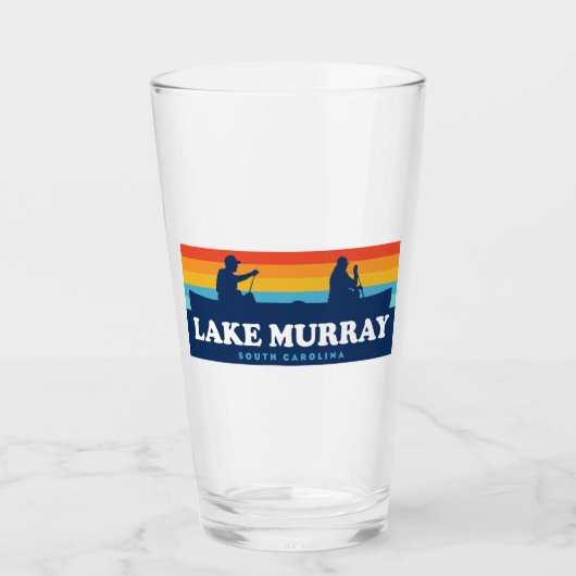 Lake Murray South Carolina Kanu Glas (Vorderseite)