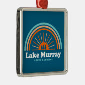 Lake Murray South Carolina Rainbow Ornament Aus Metall (Rechts)