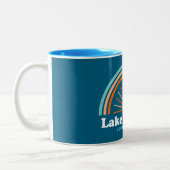 Lake Murray South Carolina Rainbow Zweifarbige Tasse (Links)