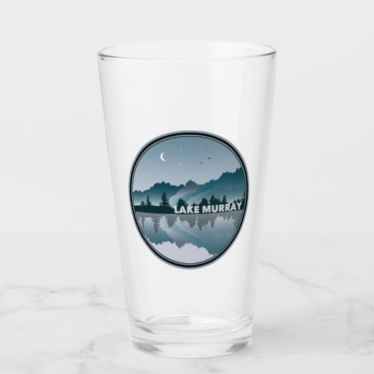 Lake Murray South Carolina Reflection Glas (Vorderseite)
